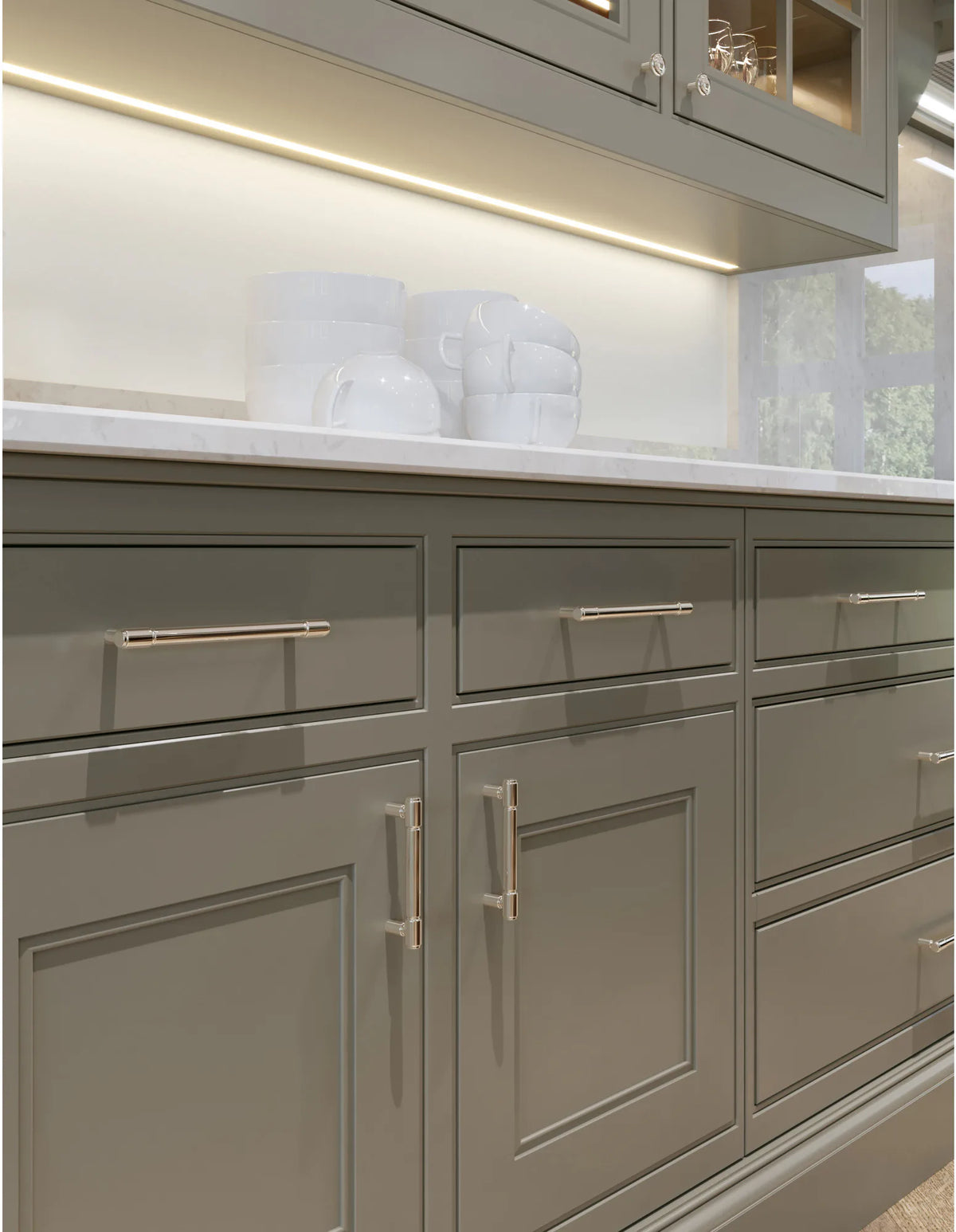Regent's Park Clarence Pull 5 1/16 Inch Polished Nickel TK3113PN
