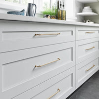 Chareau Reeded Pull 12'' Honey Bronze