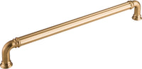 Chareau Reeded Appliance Pull 18 Inch Honey Bronze