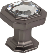 Chareau Crystal Emerald Knob 1 1/8'' Ash Gray