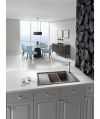 Serene Lily Knob 1'' Ash Gray