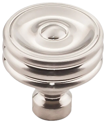 Brixton Ridged Knob 1 1/4 Inch in Brushed Satin Nickel TK881BSN
