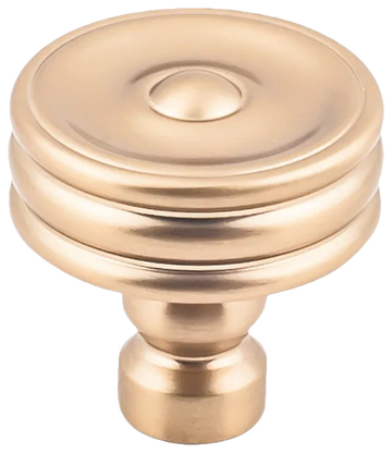 Brixton Ridged Knob 1 1/4 Inch in Honey Bronze TK881HB