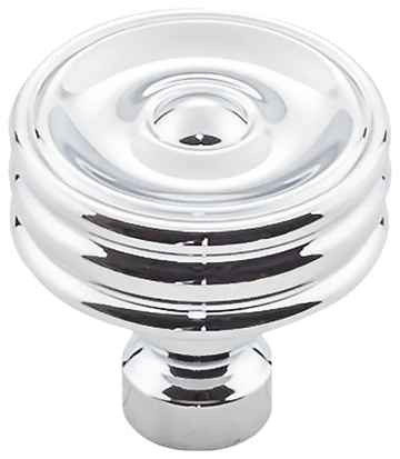 Brixton Ridged Knob 1 1/4 Inch in Polished Chrome TK881PC