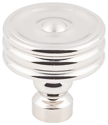 Brixton Ridged Knob 1 1/4 Inch in Polished Nickel TK881PN