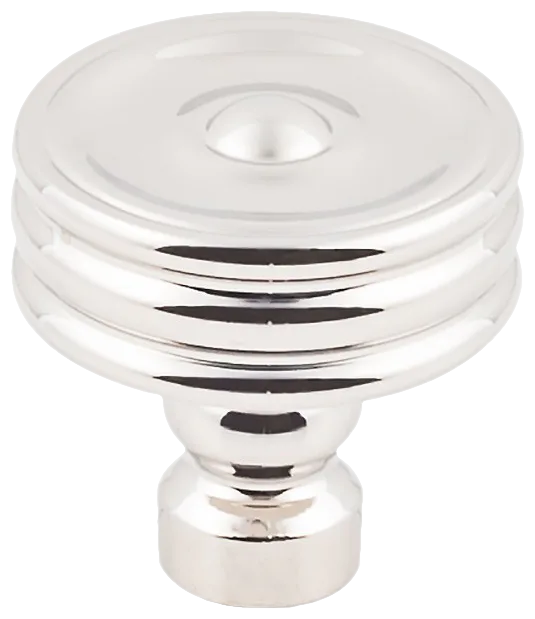 Brixton Ridged Knob 1 1/4 Inch in Polished Nickel TK881PN