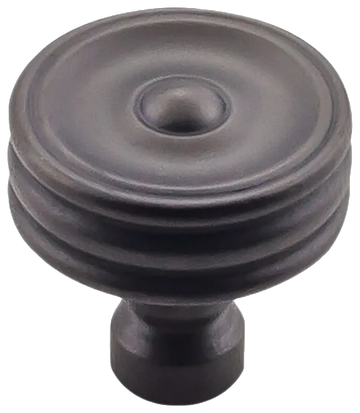 Brixton Ridged Knob 1 1/4 Inch in Sable TK881SAB