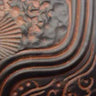 #730 Black w/Terra Cotta Wash