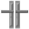 Bathroom Lock - Maximum C-C - 121mm