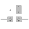 Privacy Mortise Bolt/Spring Latch