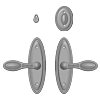 Privacy Mortise Bolt/Spring Latch