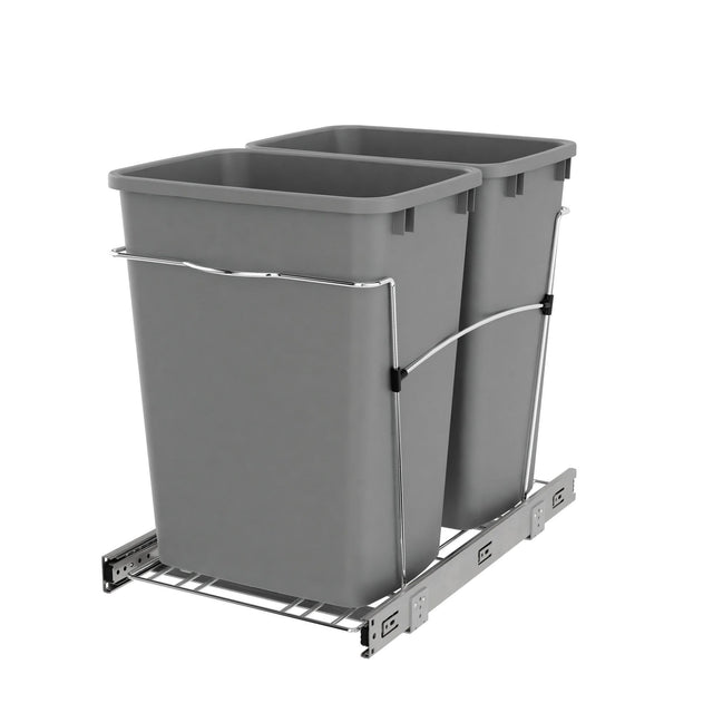 Rev-A-Shelf Double 35 Qrt Pull-Out Waste Containers RV-18KD