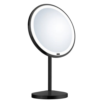 Smedbo BB Bath Free Standing LED Rechargeable 7x's Make-up mirror- Matte Black ZB625