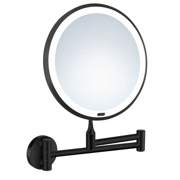 Smedbo BB Bath Wall Mounted LED Rechargeable 7x's Make-up mirror- Matte Black ZB626